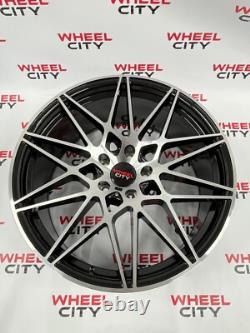 Jantes en alliage BMW 666M Style 18 pouces avec face usinée noire 5x120 série 1/2/3/4/5