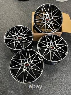 Jantes en alliage BMW 666M Style 18 pouces avec face usinée noire 5x120 série 1/2/3/4/5