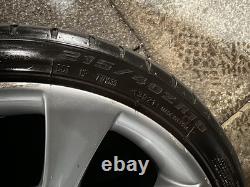 Jantes en alliage BMW E60 E46 Style 124 18 avec pneus 5x120 8j avant et 9j arrière OEM
