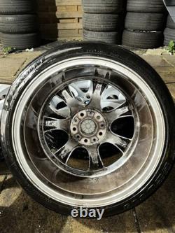 Jantes en alliage BMW E60 E46 Style 124 18 avec pneus 5x120 8j avant et 9j arrière OEM