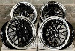 Jantes en alliage LM noires de 18 pouces compatibles avec BMW Série 3 F30 F31 F34 F80 8J