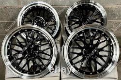 Jantes en alliage LM noires de 18 pouces compatibles avec BMW Série 3 F30 F31 F34 F80 8J