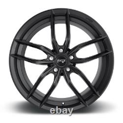 Jantes en alliage Niche Vosso 19x8.5 ET42 Finition Noir Mat Jante 5 Branches Multiples