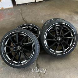 Jantes en alliage Satin Black de style Audi A3 S3 19 pouces avec pneus 235/35/19 en exposition