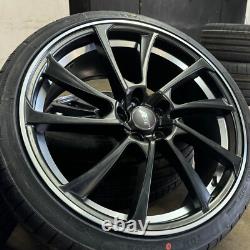 Jantes en alliage Satin Black de style Audi A3 S3 19 pouces avec pneus 235/35/19 en exposition