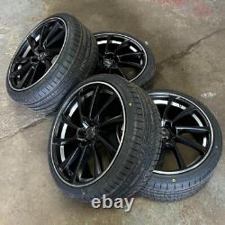 Jantes en alliage Satin Black de style Audi A3 S3 19 pouces avec pneus 235/35/19 en exposition