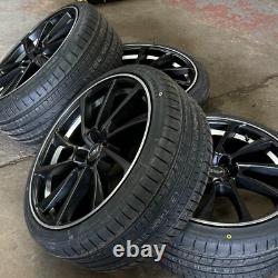 Jantes en alliage Satin Black de style Audi A3 S3 19 pouces avec pneus 235/35/19 en exposition