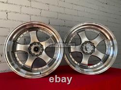 Jantes en alliage Work Meister S1 style à profond déport 4X 18 5X100 5X112 pour Subaru VW