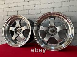 Jantes en alliage Work Meister S1 style à profond déport 4X 18 5X100 5X112 pour Subaru VW