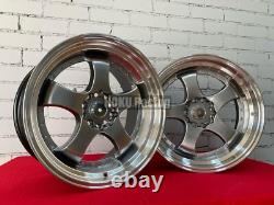 Jantes en alliage Work Meister S1 style à profond déport 4X 18 5X100 5X112 pour Subaru VW