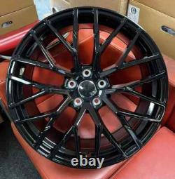 Jantes en alliage de style 4 X 19r8 compatibles avec Audi A4 A6 A5 Et35 noires
