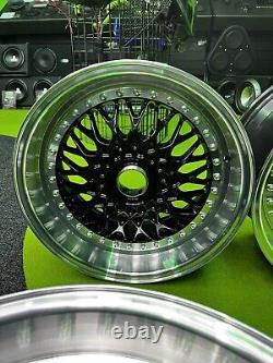 Jantes en alliage de style BBS en treillis BLANK PCD 17x9J NEUVES
