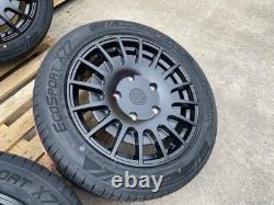 Jantes en alliage de style Transit St 18 pouces 5x160 adaptées aux pneus du fourgon Ford Transit Custom montés