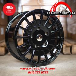 Jantes en alliage de style rallye Transit 4 x 18 en noir brillant pour Ford T Connect (5x108)