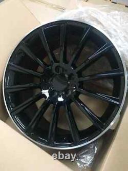 Jantes en alliage de style turbine X4 19 Premium noires PL A B CLA C Classe A45 CLA45 GLA