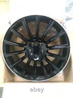 Jantes en alliage de style turbine X4 19 Premium noires PL A B CLA C Classe A45 CLA45 GLA