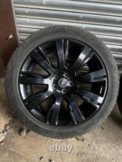 Jantes en alliage noir 21 Style 1001 avec pneus pour Land Rover Discovery 5 D3 D4 Range