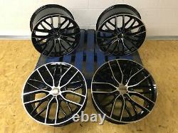 Jantes en alliage noires polies de style M5 de 20 pouces 405m adaptées aux séries BMW 3 4 5 6
