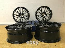 Jantes en alliage noires polies de style M5 de 20 pouces 405m adaptées aux séries BMW 3 4 5 6