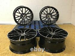 Jantes en alliage noires polies de style M5 de 20 pouces 405m adaptées aux séries BMW 3 4 5 6