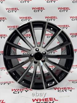 Jantes en alliage noires polies de style turbine de 19 pouces pour la plupart des MERCEDES