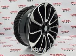 Jantes en alliage noires polies de style turbine de 22 pouces pour Land/Ranger Rover x4 Neuf