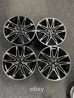Jantes en alliage noires usinées de style BMW de 20 pouces 5x112 3 4 5 6 7 8 x3 x4 série