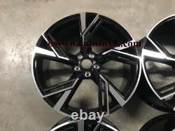 Jantes en alliage noires usinées de style RS6 Performance 20 2020 Audi A4 A6 A8 5x112