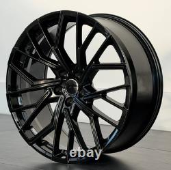 Jantes en alliage noires x4 20 A6 Édition Noire Style 9J Et35 Audi A4 A5 A6 A7 Q5