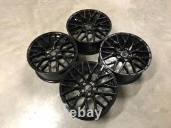Jantes en alliage style 21 R8 V10 noires brillantes usinées pour Audi A7 S7 RS7 A5 S5