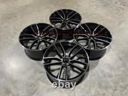 Jantes en alliage style E53 20 pouces noires brillantes polies Mercedes Classe E W205 W213