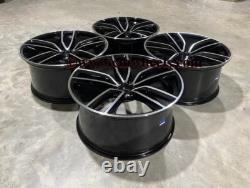 Jantes en alliage style E53 20 pouces noires brillantes polies Mercedes Classe E W205 W213
