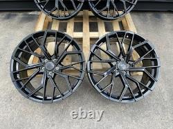 Jantes en alliage style RS6 19 2023 noires pour Golf MK5 MK6 MK7 MK7.5 Audi A3 A4 A6