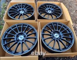 Jantes en alliage style turbine premium X4 19 pouces noires PL A B Classe CLA C A45 CLA45 GLA