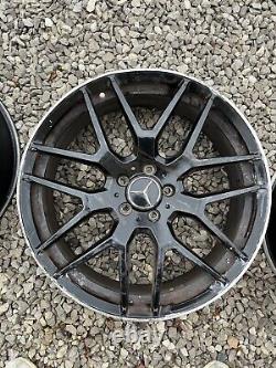 Jeu de 4 jantes en alliage de style C63 8.5x20, uniquement rénovées