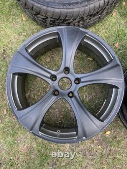 Jeu de jantes en alliage Kahn Style Noir 18 pouces 5x112 ET45 71mm d'alésage central