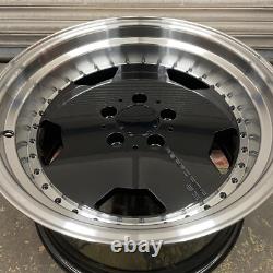 Mercedes AMG Performa 25 Monoblock 17 Style de jante en alliage à fente aérodynamique élargie à l'arrière