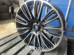 NOUVEAUX 4x 22 ROUES EN ALUMINIUM STYLE RANGE ROVER 5x 108 VELAR NOIR BRILLANT