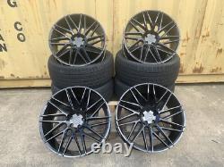 NOUVELLES JANTES EN ALLIAGE 4x 22 STYLE RANGE ROVER SPORT VELAR 5x108 5x120 NOIR + PNEUS