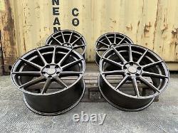 NOUVELLES JANTES EN ALUMINIUM BRONZÉES 18 POUCES STAGGERED 5x120 STYLE TURISMO POUR BMW M3 M4