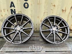 NOUVELLES JANTES EN ALUMINIUM BRONZÉES 18 POUCES STAGGERED 5x120 STYLE TURISMO POUR BMW M3 M4