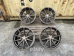 NOUVELLES JANTES EN ALUMINIUM BRONZÉES 18 POUCES STAGGERED 5x120 STYLE TURISMO POUR BMW M3 M4