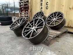 NOUVELLES JANTES EN ALUMINIUM BRONZÉES 18 POUCES STAGGERED 5x120 STYLE TURISMO POUR BMW M3 M4