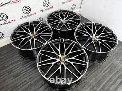 NOUVELLES JANTES EN ALUMINIUM STYLE 20 PO - 5 x 112 NOIR ET COUPE DIAMANT - S'ADAPTE À PORSCHE MACAN