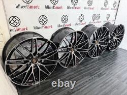 NOUVELLES JANTES EN ALUMINIUM STYLE 20 PO - 5 x 112 NOIR ET COUPE DIAMANT - S'ADAPTE À PORSCHE MACAN