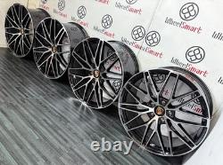NOUVELLES JANTES EN ALUMINIUM STYLE 20 PO - 5 x 112 NOIR ET COUPE DIAMANT - S'ADAPTE À PORSCHE MACAN