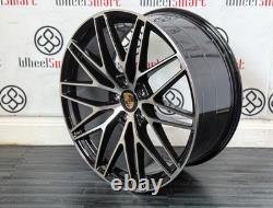 NOUVELLES JANTES EN ALUMINIUM STYLE 20 PO - 5 x 112 NOIR ET COUPE DIAMANT - S'ADAPTE À PORSCHE MACAN