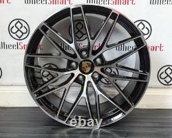 NOUVELLES JANTES EN ALUMINIUM STYLE 20 PO - 5 x 112 NOIR ET COUPE DIAMANT - S'ADAPTE À PORSCHE MACAN