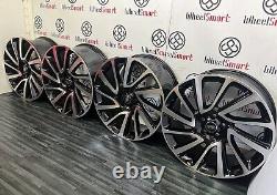 New 22 Range Rover Style Alloy Wheels 5x120 Gloss Black Diamond Cut