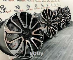 New 22 Range Rover Turbine Style Alloy Wheels 5x120 Gloss Black Diamond Cut